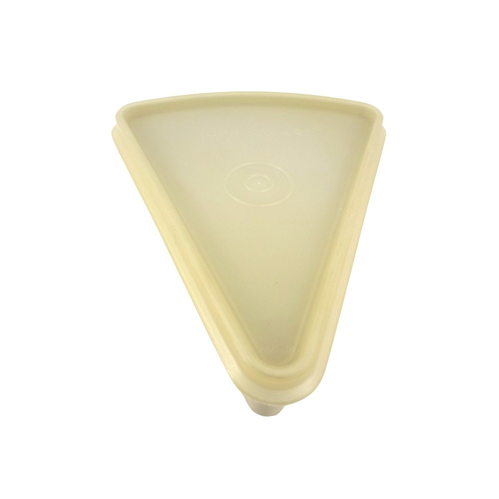 Vintage Tupperware Pizza Slice Container Wedge Keeper Cream 269-16 Retro Storage